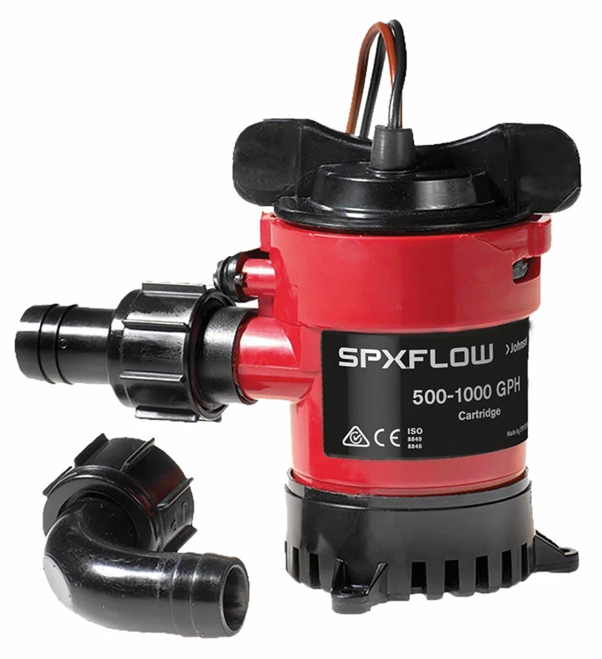 Bomba de sentina sumergible de cartucho Johnson Pump 32903 1000 GPH, conexión de 3/4" Foto 1 de 1