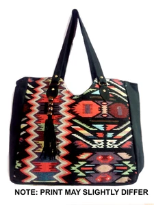 New Indian Tote & Shopper Cotton Jacquard Handbag Women Purse Hippy Shoulder Bag - Picture 1 of 2