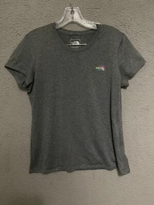 North Face Womens Size Large Gray Short Sleeve Adult Polyester - Picture 1 of 5