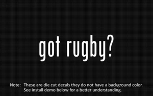 (2x) got rugby? Sticker Die Cut Decal vinyl - Picture 1 of 1