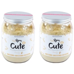Cute Nutrition Vegan Meal Replacement Weight Loss Diet Shake 2 x 500g Vanilla - Picture 1 of 3
