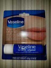 New Vaseline Lip Therapy Original Lip Balm w/ Petroleum Jelly 0.16 Oz