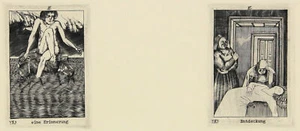 BALDWIN ZETTL - Marquise von O. Bl. 3 & 4 - Kupferstich - 1979 - Bild 1 von 2