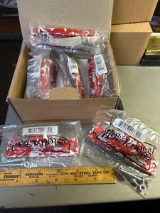 Schachtel mit 12 roten Swirl Porzellan Schublade zieht Kochfeld Knopf - Bild 1 von 3