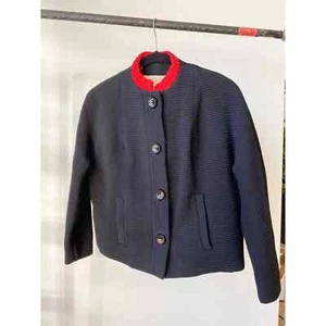 VINTAGE womens button down double layer jacket Size M - Picture 1 of 11