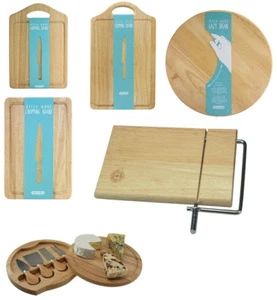 Solid Rubber Wood Rectangular Dicing Board Bread Roll Cutting Meat Chopping Food - Picture 1 of 13