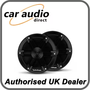 Rockford Fosgate M0-65B Marine Grade 6.5” 250W 2-Way Boat Yacht Speakers - Black - Picture 1 of 1
