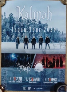 Kalmah / Japan Tour 2024 Concert Original Promo Poster A2 16x23in (420x594mm) - Picture 1 of 2