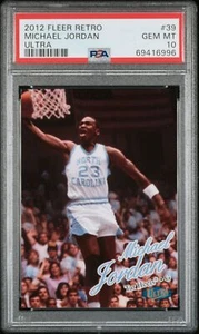 Michael Jordan 2012 Fleer Retro Ultra Basketball Card #39 Graded PSA 10 - Picture 1 of 1