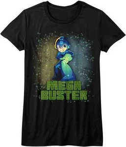 Mega Man Mega Buster Capcom Video Game Women's Fitted T Shirt - Picture 1 of 3