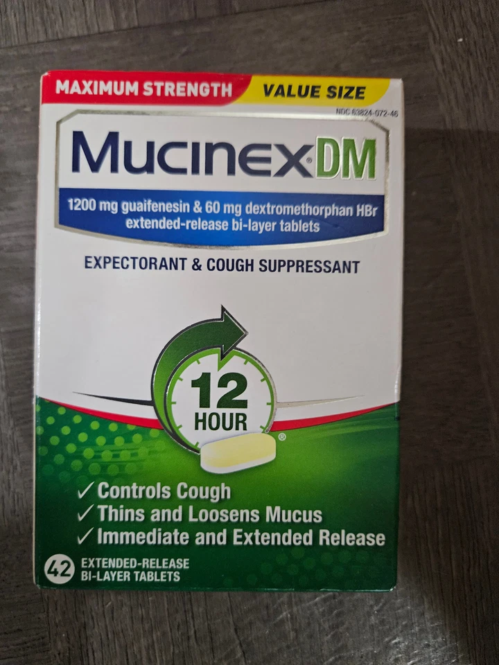 Mucinex DM Maximum Strength 1200 mg 12 Hour Extended Tablet 42ct - Image 1 of 1