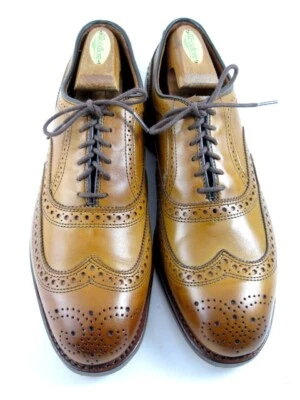 NEW Allen Edmonds  "MCALLISTER" Wingtip Oxfords 9 E(L) & D(R)  Walnut USA (566N) - Image 1 of 4
