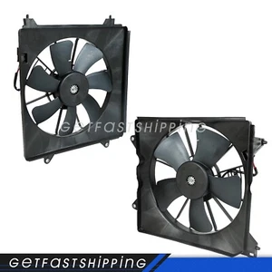 Ventilador condensador radiador izquierdo+derecho para Honda Accord 2008-2012 2,4 L 2 piezas - Imagen 1 de 10