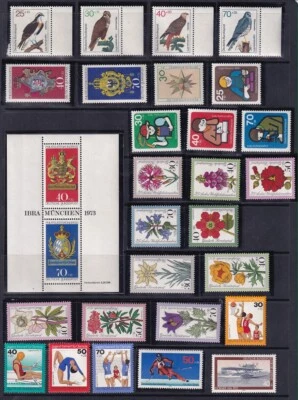 MINT NEVER HINGED & MINT HINGED 1973-1982 ISSUES GERMANY #B496/B603 CV$41.40 - Image 1 of 2