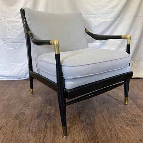 MCM 1955 Jamestown Royal Brass Accent Sculptural Lounge Chair Cover