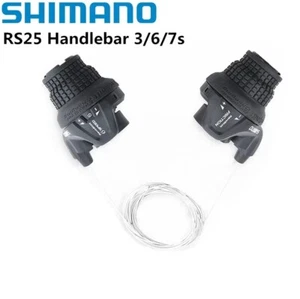 Shimano SL-RS25 Twist Shifter 3/6/7/18/21 Speed Tourney Revoshift MTB Bike Lever - Picture 1 of 9