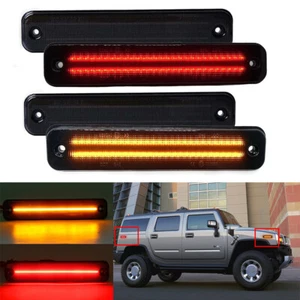 Luz de señalización lateral LED delantera y trasera 4 piezas para Hummer H2 2003-2009 - Imagen 1 de 12