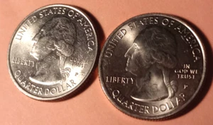 2 US ATB NATIONAL PARKS QUARTERS, 2014-P & D, EVERGLADES, RARE. FREE SHIPPING - Picture 1 of 3