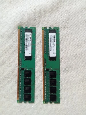 1GB ELPIDA 1Rx8 PC2 DDR2 6400U-666 MEMORY RAM DIMM DESKTOP 240 for PC HP DELL - Image 1 of 3