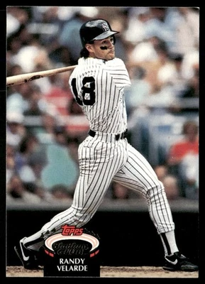 1992 STADIUM CLUB RANDY VELARDE NEW YORK YANKEES #237 - Image 1 of 2