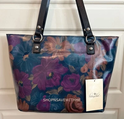 Patricia Nash Alessano Peruvian Painting Leather Shoulder Tote Bag NWT - Image 1 of 4