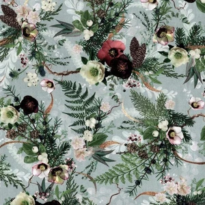 Robert Kaufman - Merriment - Foliage - grau - Bild 1 von 9