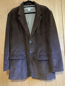 Fieldgear Men's Brown Corduroy Blazer/Jacket Two Button Lined Pockets Casual MED - Picture 1 of 11