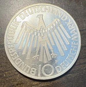 Deutschland 10 Mark Silbermünze #10 - Bild 1 von 2