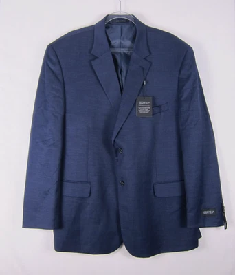 NWT $480 Kenneth Cole Awearness Wool Blend Blazer 2 Button Navy Suit Jacket 52R - Image 1 of 4