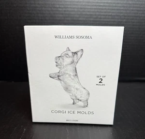 Williams Sonoma Corgi Ice Molds Set of 2 Silicone - Picture 1 of 7
