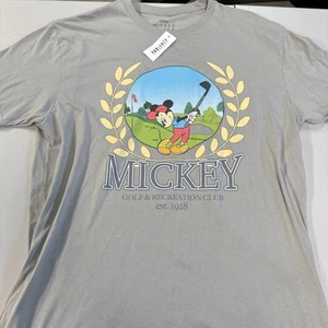 Box lunch Disney Mickey Mouse Golf And Recreation Gray T-shirt Men’s XL - Picture 1 of 3