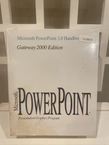 Vntage PC Software Microsoft PowerPoint Gateway 2000 3.5" disks Sealed Brand new - Afbeelding 1 van 4