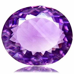 8.85 Cts Dainty Oval Cut (14 x 12 mm) Natural Purple Amethyst Loose Gemstones - Picture 1 of 6