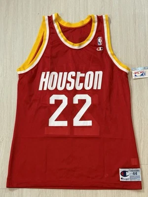 Nueva con etiquetas Camiseta Vintage Clyde Drexler Champion 44 Houston Rockets Olajuwon Cassell Foto 1 de 4