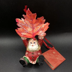 Christopher Radko Ornament Woodland Winds Santa Claus Resin Christmas No Box - Picture 1 of 14