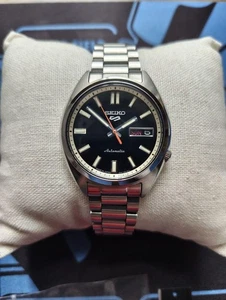 Seiko 5 Sports SBSA255 SNXS schwarz Automatik Uhr Stahlgehäuse Hardlex - Bild 1 von 12