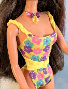 1992 Mattel GLITTER BEACH TERESA mit GLITTERY SWIMSUIT #4921 mit Ausgaben ~ WIE BESEHEN!! - Bild 1 von 9