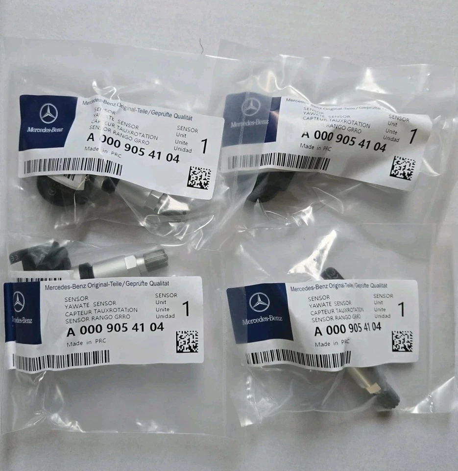 4PCS GENUINE OEM TPMS Tire pressure Sensors A0009057205 For MERCEDES-BENZ NEW  Foto 1 de 4