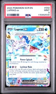 2024 Pokemon Scr En-Stellar Crown #032 Lapras Ex PSA 9 - Picture 1 of 2