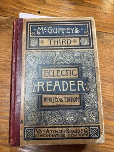 Antique 1879 McGuffey's First Eclectic Reader Revised Edition HC - Picture 1 of 12