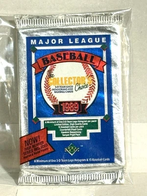 ⚾️ 1989 UPPER DECK Baseball  (1) SEALED PACK FROM BOX KEN GRIFFEY Jr ROOKIE - Image 1 of 4