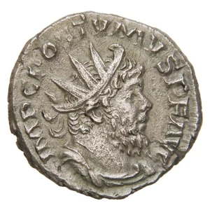 IMPERO GALLICO - 266-267 AR Antoniniano - Postumo - Borsa porta Uberitas - Foto 1 di 2