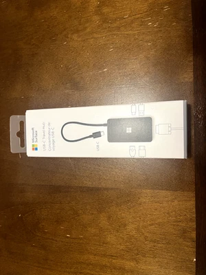 Microsoft Surface USB-C Travel Hub for Business - USB Type C Connector - 1 x USB - Image 1 of 2