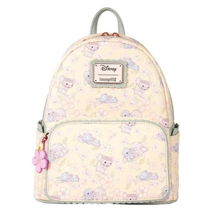 Loungefly Disney Stitch & Angel Cherry Blossom All-Over Print Mini Backpack Bag - Picture 1 of 9