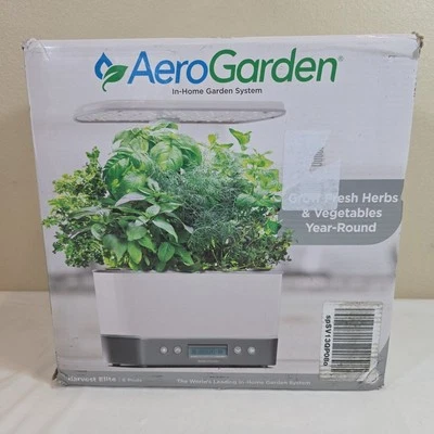 Sistema hidropónico AeroGarden Harvest Elite para jardín interior con LED GrowLight y kit de semillas Foto 1 de 4