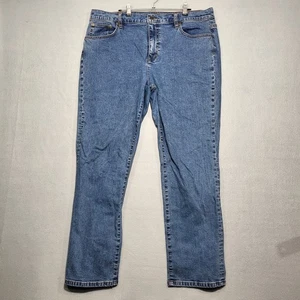 Lauren Jeans Womens 16 Blue Classic Straight Leg Denim LRL Ralph Lauren - Picture 1 of 13