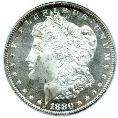 1880-S Morgan Dollar, NGC MS 64PL, Old Holder - Image 1 of 3