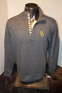 Suéter Hudson Levelwear NCAA Baylor Bears para hombre 1/4 con cremallera carbón carbón carbón S-XL N con etiqueta - Imagen 1 de 6