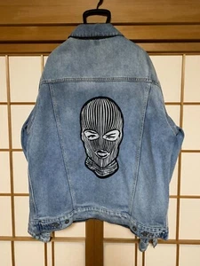 Supra x Badwood Men Denim Jacket SizeXL Chest 48 inch Vintage Badwood Pins Supra - Picture 1 of 9