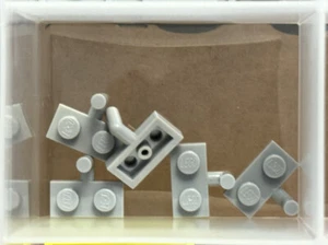 LEGO Parts - Light Bluish Gray Plate 1 x 2 with Bar Arm Up - No 4623b - QTY 5 - Picture 1 of 1